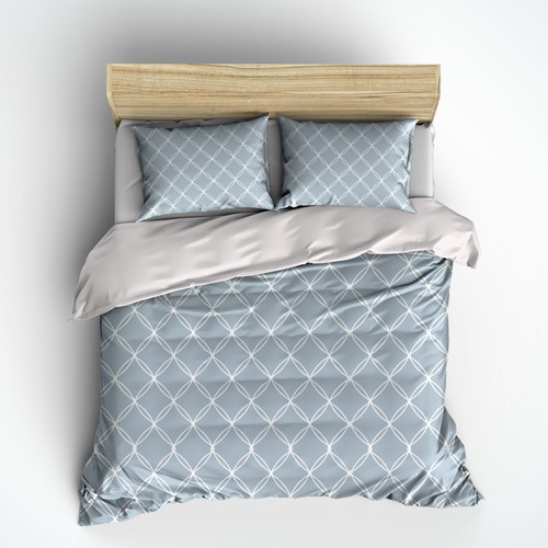 Style illustration with the title 'Bed Linen-pattern'
