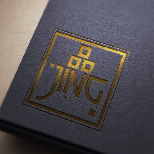 Glamorous logo with the title 'Jing Jewellery'