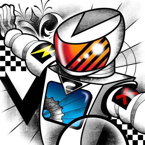 Creative artwork with the title 'Hotternaut'