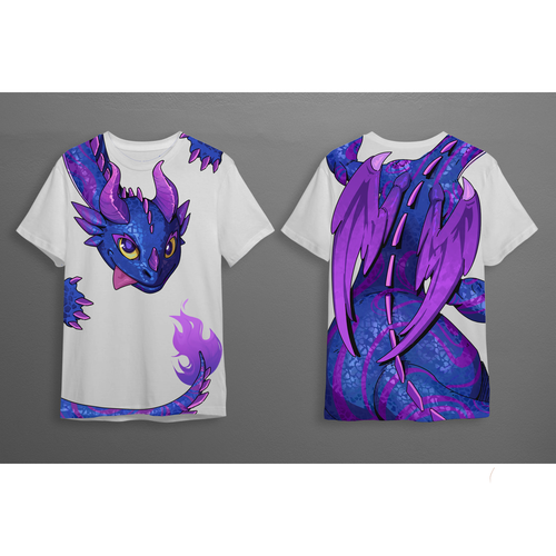 T-shirt artwork with the title 'dragon design for t-shirt'