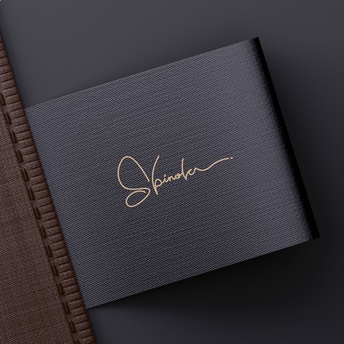 Script logo with the title 'Logo concept for 'Spinola''