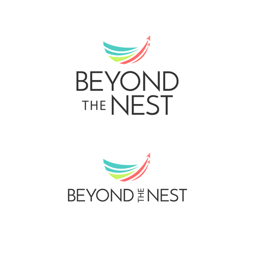 Nest logo with the title 'Logo design'