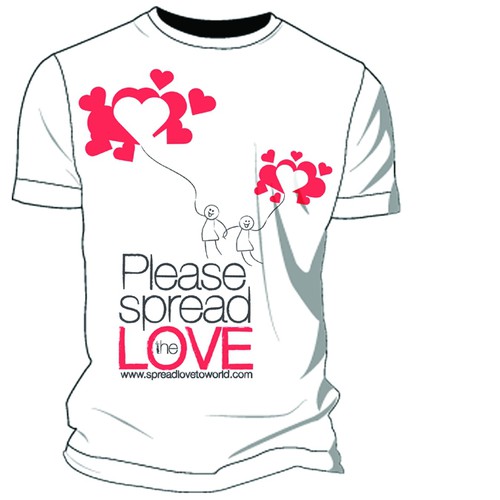 Love t-shirt with the title 'Spread the LOVE tshirt global positive message'