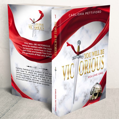 Ribbon design with the title 'You Will Be Victorious'