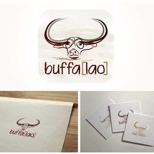 Yak logo with the title 'Laos non-profit organisation Logo'