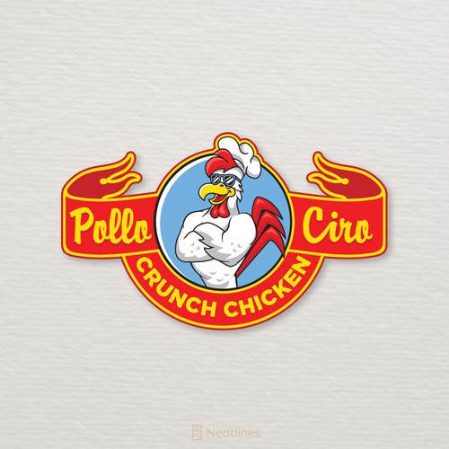 Rooster design with the title 'Pollo Ciro'