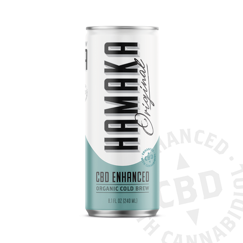 Energy label with the title 'CBD caffeine drink'