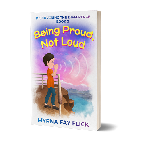 Amazon book cover with the title 'Discovering the Difference series: Book 2: Being Proud, Not Loud'
