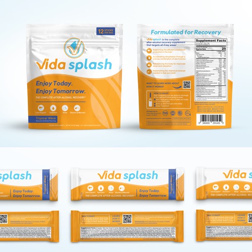 Recovery design with the title 'Vida Splash'