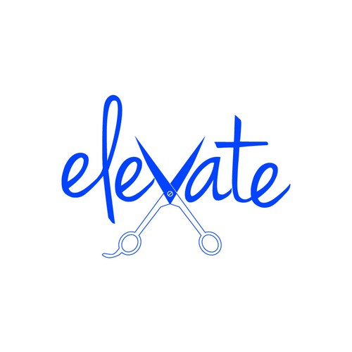 Scissors logo with the title 'Elevate'
