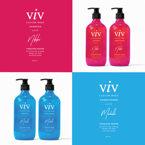 Transparent design with the title 'Label VIV'