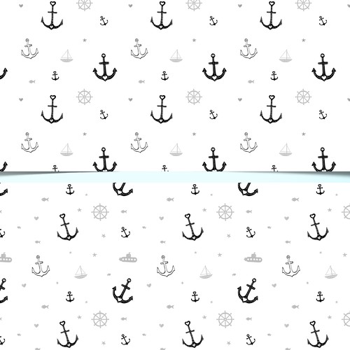 Black and white design with the title 'Bambo Baby Blanket pattern design'