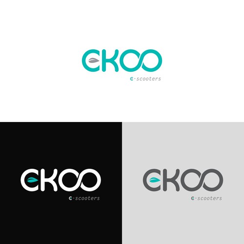 Scooter logo with the title 'Ekoo Logo'