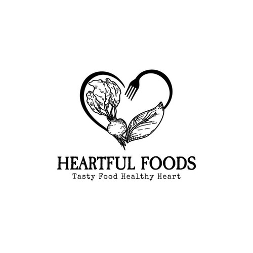 Healthy logo with the title 'Logo for a heart healthy catering business'
