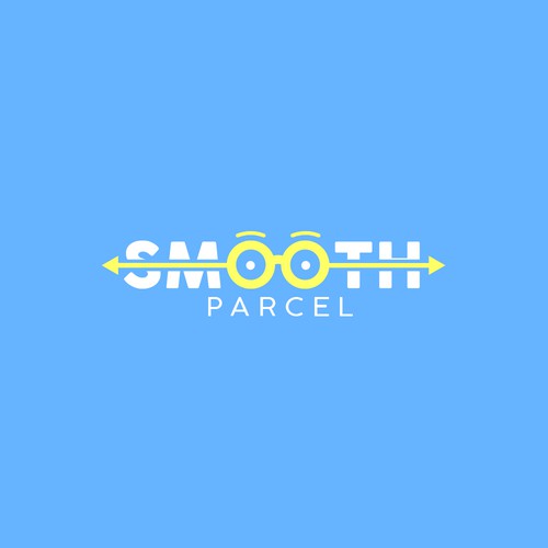 Crystal blue logo with the title 'Logo for Smooth Parcel'