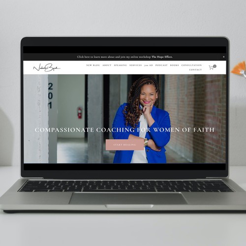 JavaScript design with the title 'Nickcole Byrd Coaching'