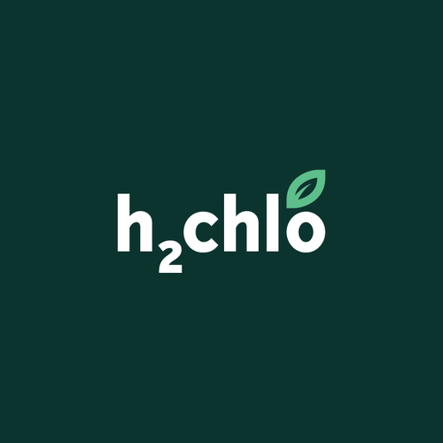 Winner logo with the title 'Winning design for h2chlo'