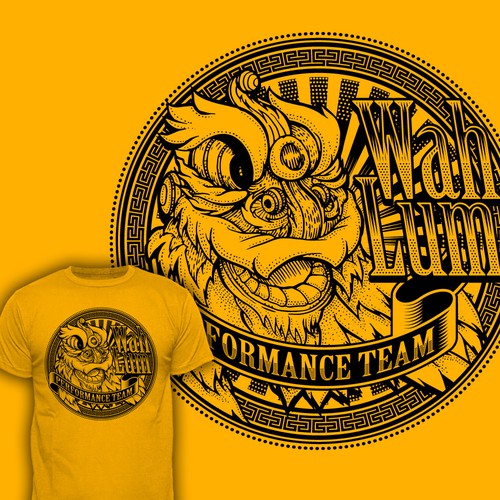 Chinese design with the title 'Wah Lum KungFu'