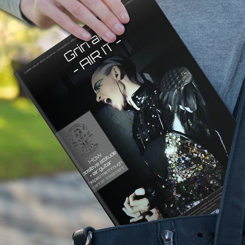 Cancer design with the title 'Book cover concept'