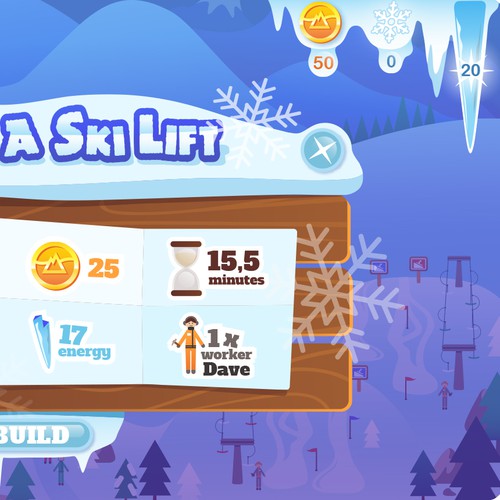 Resort design with the title 'Winterworld game design'