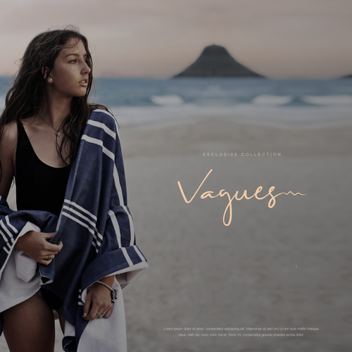 Exclusive logo with the title 'Vagués - Women's clothing brand '