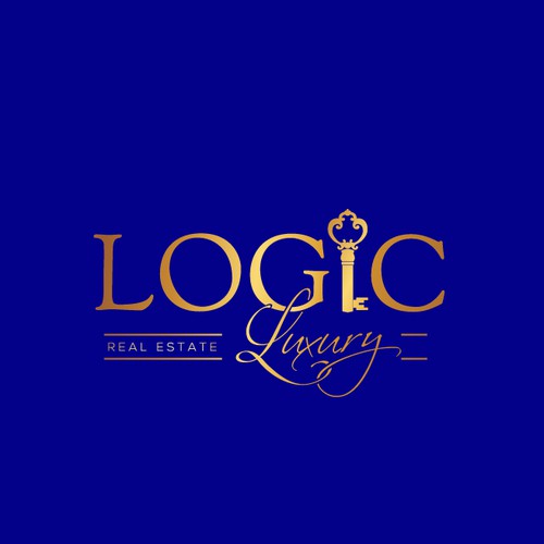Key brand with the title 'Logic Luxury Real Estate Logo'