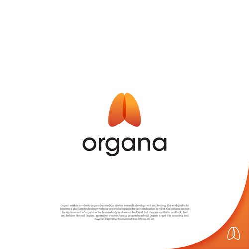 Research design with the title 'organa'