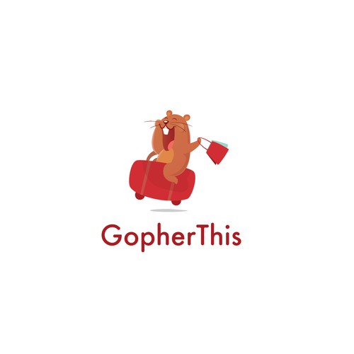 Traveling design with the title 'Traveling gopher '