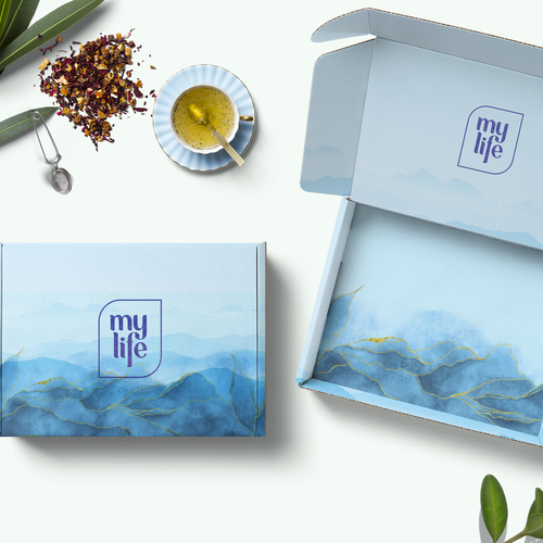 Tea packaging with the title 'Multi-sensorial Box '