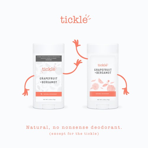 Expressive design with the title 'Fun logo for natural deodorant company'