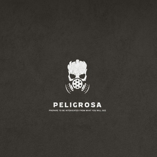 Horror logo with the title 'Peligrosa'