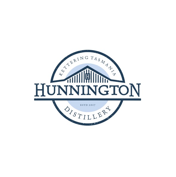 Tasmanian logo with the title 'Design a logo for a Whiskey and Gin Distillery at the ends of the earth...'