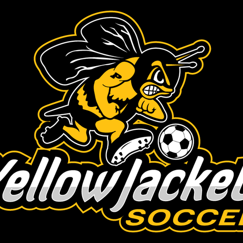 High school logo with the title 'High School Mascot for soccer team'