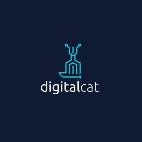 Delicate logo with the title 'DigitalCat'