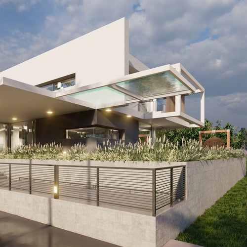 House artwork with the title 'Homepage hero illustration'