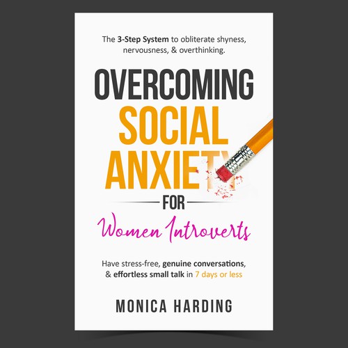 Education book cover with the title 'Overcoming Social Anxiety For Women Introverts'