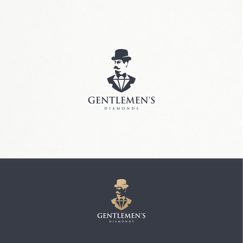Gentleman logo with the title 'Smart logo for Gentleman's Diamonds'