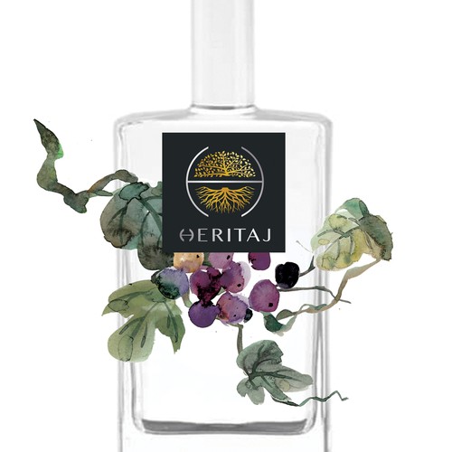 Grape label with the title 'Wine label'