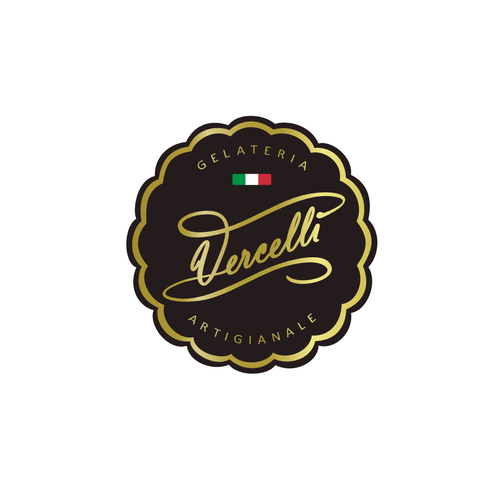 Ice cream shop design with the title 'Logo concept for Italian gelateria'