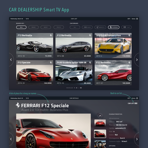 Tablet design with the title 'App design'