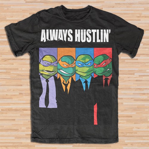 City t-shirt with the title 'Hustle + Grind: Always Hustlin' Graphic Tee'