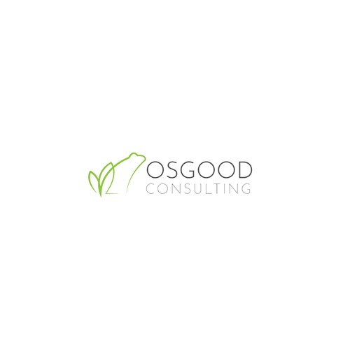 Frog logo with the title ' Osgood Consulting Logo Design'