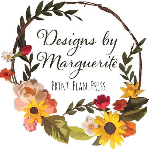 Wreath logo with the title 'Logo Concept Design for "fun, feminine, and fresh logo for a print & press company"'