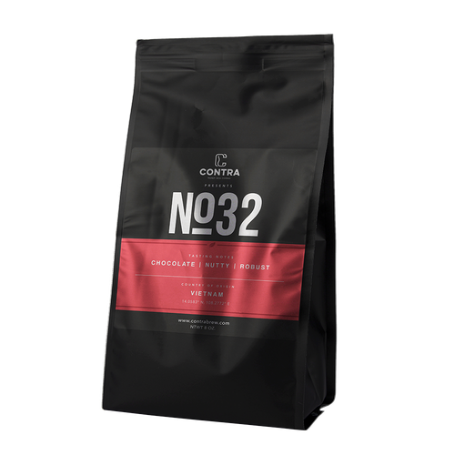 Luxurious label with the title 'Label re-design for "Contra"'