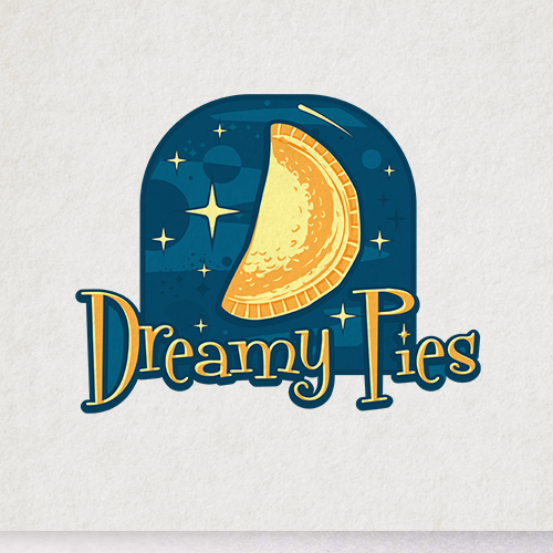 Pie design with the title 'Logo Illustration'