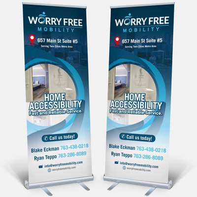 Worry Free Mobility needs an eye catching store front graphic!