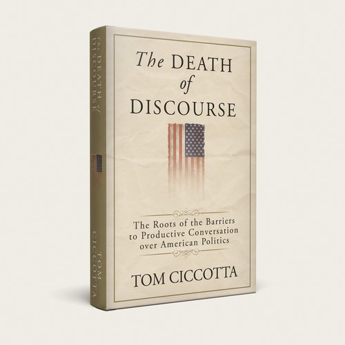 Political book cover with the title 'Book cover '