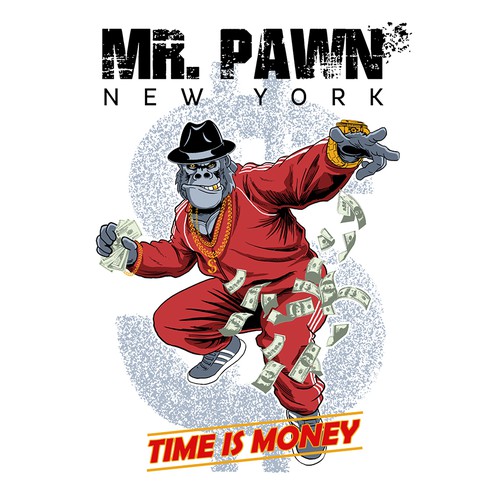 Gold t-shirt with the title 'GORILLA'