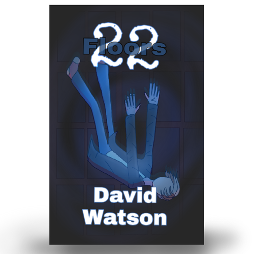 Cartoon book cover with the title 'Book Cover for a writer'