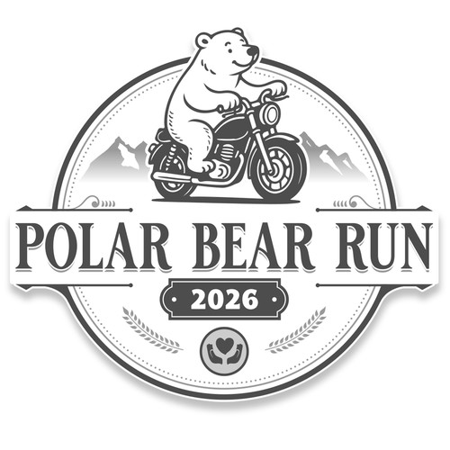 Polar logo with the title 'Polar Bear Riding logo'